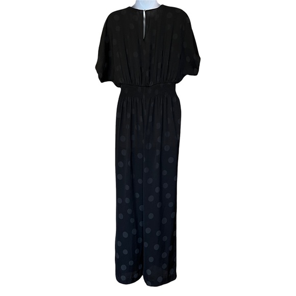 NWT Madewell Wrap Front Smock Waist Jumpsuit in Dot Jacquard Size Small - Picture 7 of 16